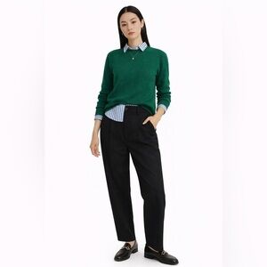 100% Cashmere emerald green Sweater Women Spring Lightweight Luxury Soft Knit 03